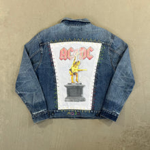 Load image into Gallery viewer, F- HOM AC/DC Nirvana Reworked Custom Denim Jacket
