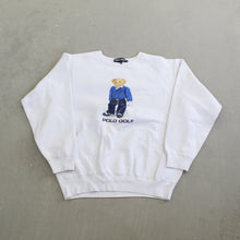 Load image into Gallery viewer, F- Vintage Ralph Lauren Polo Golf Teddy Bear Graphic Crewneck

