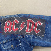 Load image into Gallery viewer, F- HOM AC/DC Blow Up Your Video Reworked Custom Denim Jacket
