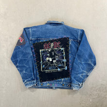 Load image into Gallery viewer, F- HOM AC/DC Blow Up Your Video Reworked Custom Denim Jacket
