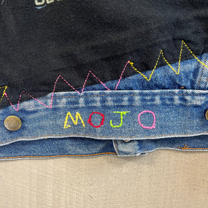 F- HOM AC/DC Blow Up Your Video Reworked Custom Denim Jacket
