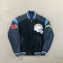 Load image into Gallery viewer, F- Vintage San Diego Chargers NFL Suede Jacket

