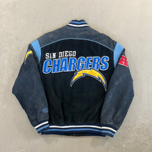 Load image into Gallery viewer, F- Vintage San Diego Chargers NFL Suede Jacket
