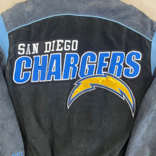 Load image into Gallery viewer, F- Vintage San Diego Chargers NFL Suede Jacket
