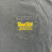 F- Vintage '01 Boothill Saloon Daytona Beach Bike Hill Pocket Tee