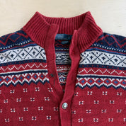 J- Vintage Polo RL Patterned Cardigan Knit Sweater - 2XL