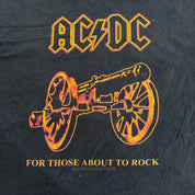 J- Vintage '03 AC/DC For Those About To Rock Graphic Artimonde Tag Tee - L