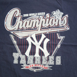 F- Vintage 1998 New York Yankees MLB World Series Champs Lee Tee