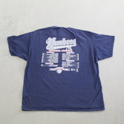 F- Vintage 1998 New York Yankees MLB World Series Champs Lee Tee