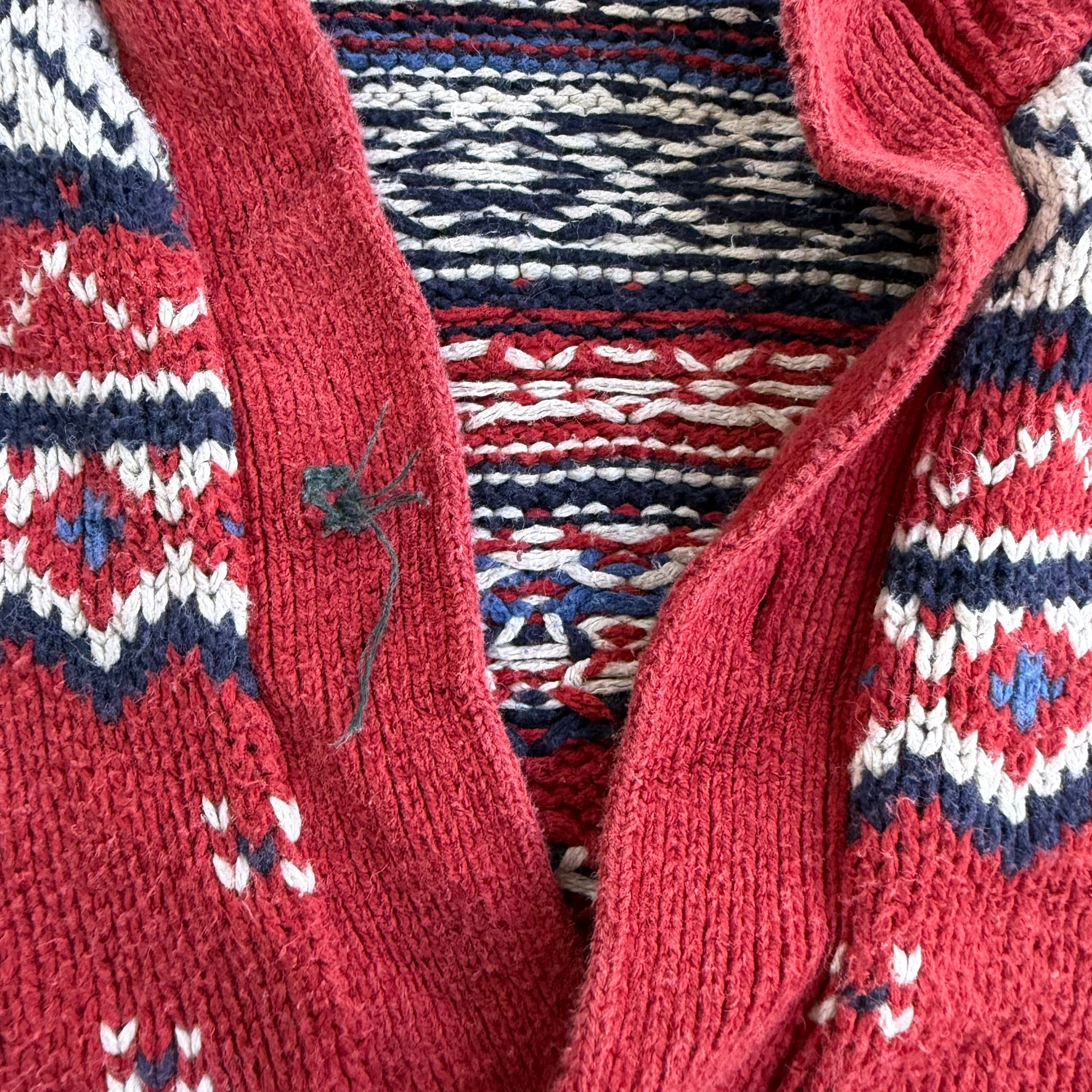 J- Vintage Polo RL Patterned Cardigan Knit Sweater - 2XL