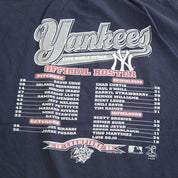 F- Vintage 1998 New York Yankees MLB World Series Champs Lee Tee