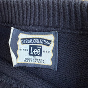 J- Vintage Lee Made In USA Manitowoc Yacht Club Embroidered Knit Sweater - XL