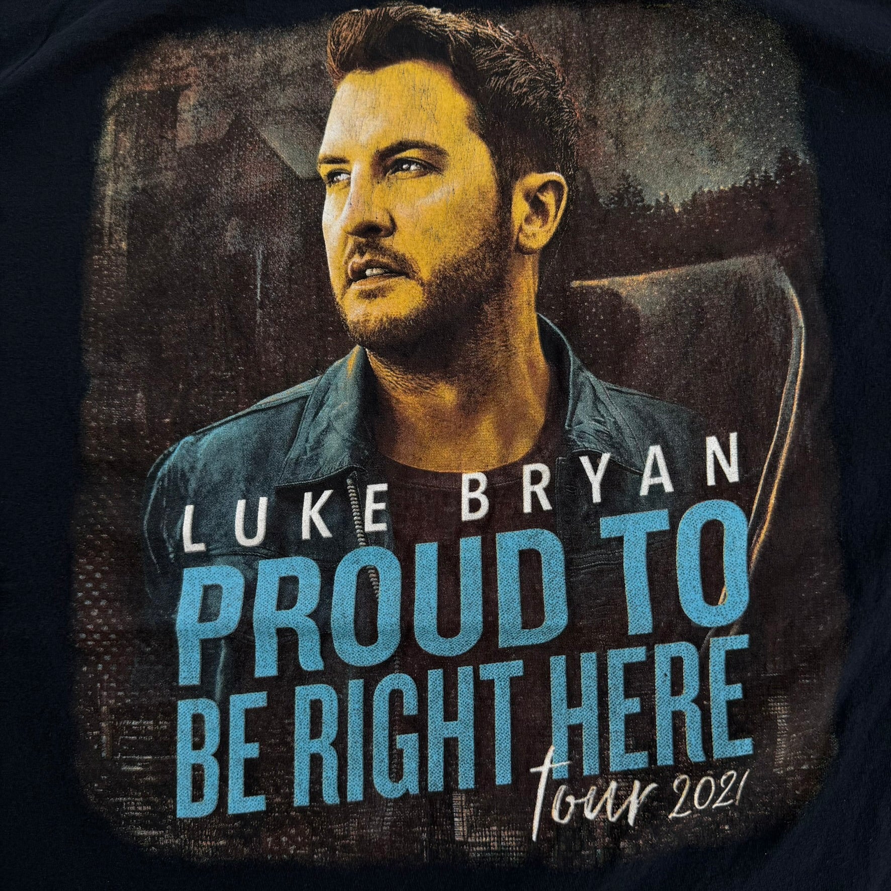 J- '21 Luke Bryan Proud To Be Right Here Tour Picture Tee - XL