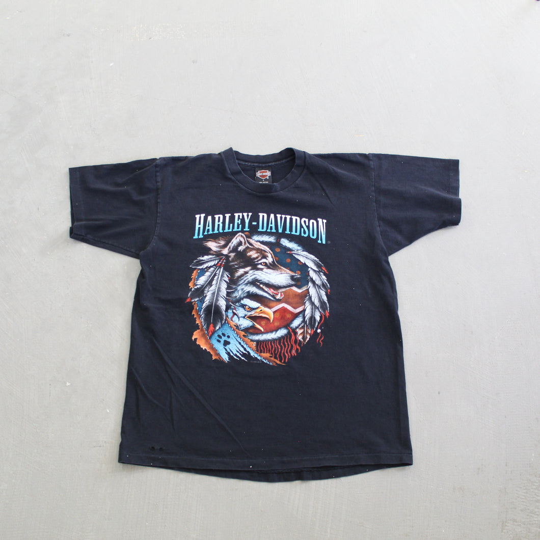F- Vintage 1996 Harley Davidson Ann Arbor, MI Single Stitch Tee