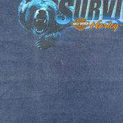 F- Vintage '02 Harley Davidson Gettysburg Pa Survivor Tee