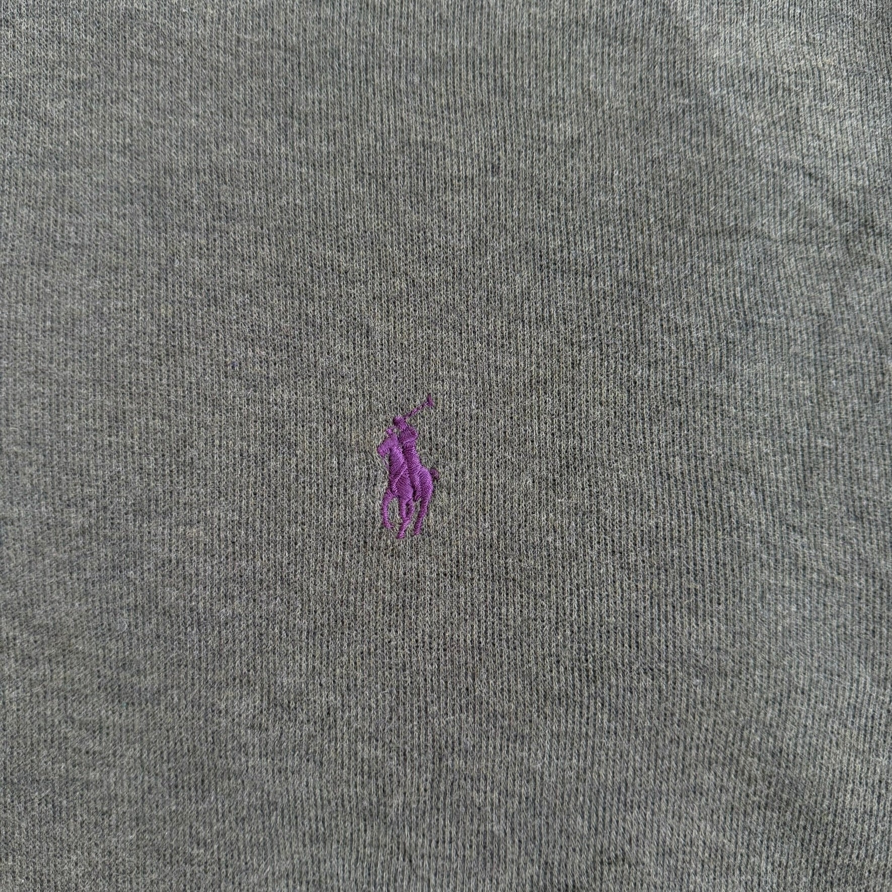 J- Vintage Polo RL Embroidered Logo Olive Green Quarter Zip Sweater - XL