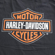 F- Vintage 1996 Harley Davidson A Legend Carved Stone Single Stitch Tee