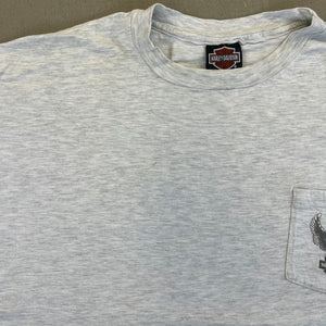 F- Vintage Harley Davidson Indiana Pocket Single Stitch Tee