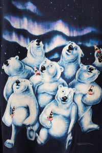 Z - Vintage Single Stitch 1994 Coke Christmas Bears Graphic Tee
