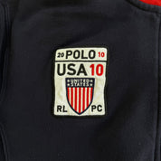J- Vintage '10 Ralph Lauren Polo Club Embroidered Logo Zip Up Track Jacket - S