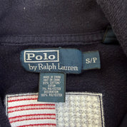 J- Vintage '10 Ralph Lauren Polo Club Embroidered Logo Zip Up Track Jacket - S