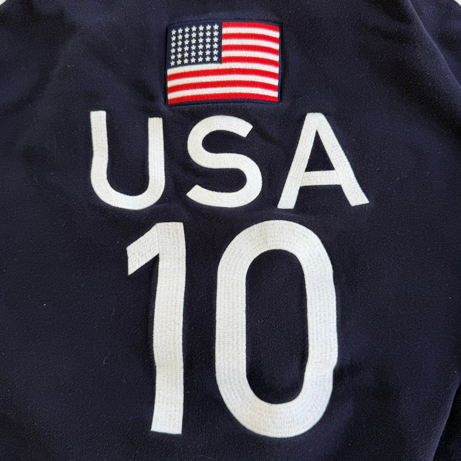 J- Vintage '10 Ralph Lauren Polo Club Embroidered Logo Zip Up Track Jacket - S