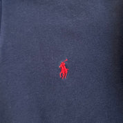 J- Vintage Polo Ralph Lauren Embroidered Logo Fleece Lined Rugby Shirt - L
