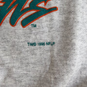 J- Vintage '96 Miami Dolphins NFL Graphic & Text Crewneck - XL