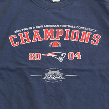 Load image into Gallery viewer, F- Vintage 2004 Patriots NFL AFC Champs 2 Years In A Row Tee
