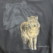 J- Vintage '95 Creston BC Wolf Graphic Crewneck - XL