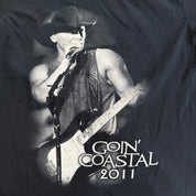 J- Vintage '11 Kenny Chesney Live At Lambeau Goin' Costal Tour Graphic Tee - L