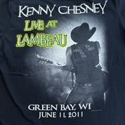 J- Vintage '11 Kenny Chesney Live At Lambeau Goin' Costal Tour Graphic Tee - L