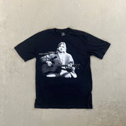 F- Kurt Cobain Playing Guitar Tee