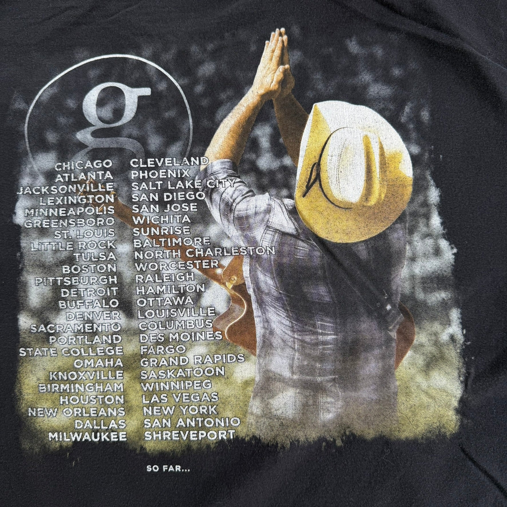J- '14 Garth Brooks World Tour Picture Graphic Tee - XL