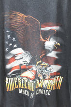 Load image into Gallery viewer, Z - Vintage American By Birth Biker By Choice Eagle &amp; Motorcyle Tee
