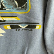 J- Vintage '94 Alaska Wolves Graphic Made In USA Crewneck - L/XL