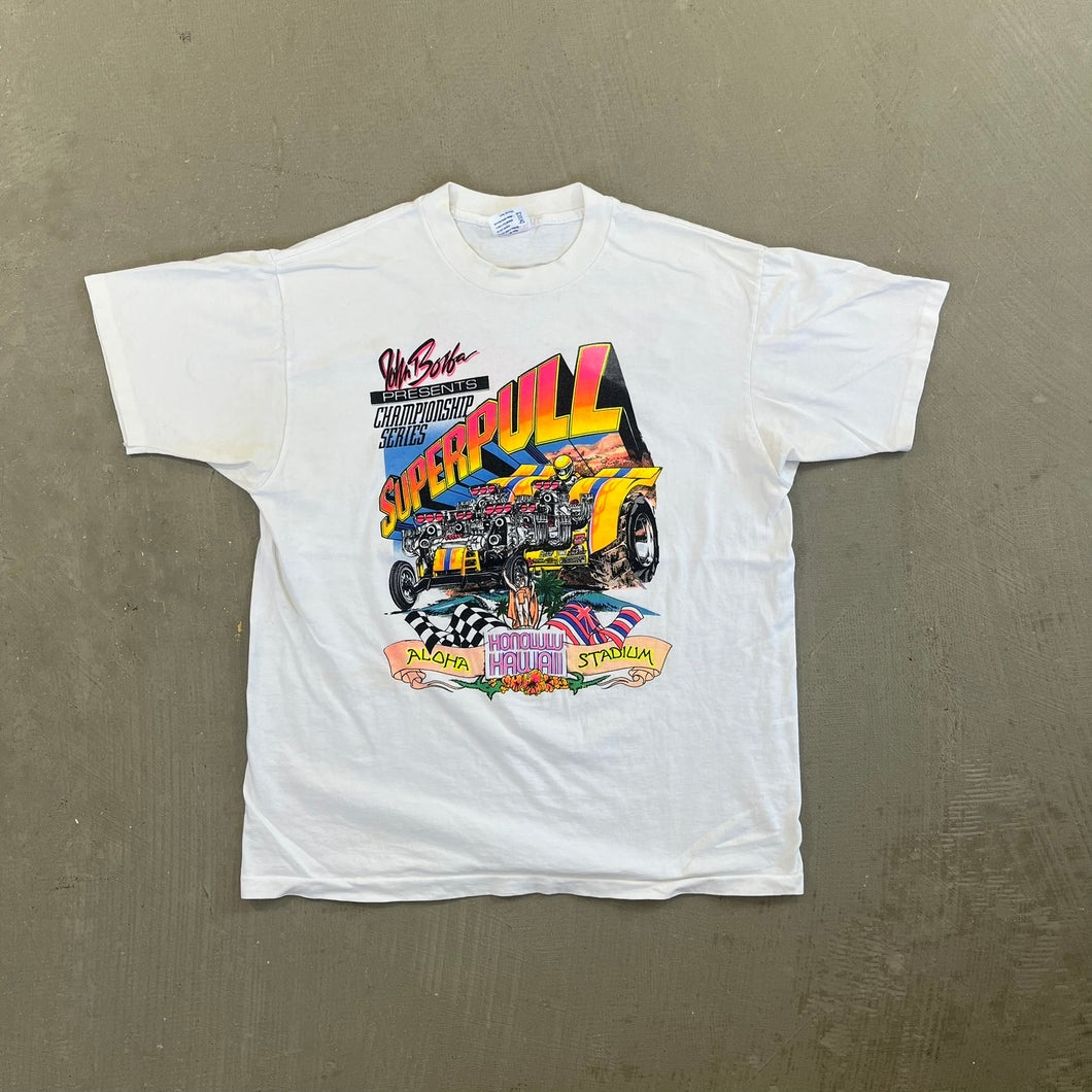 F-  Vintage Super Pull Championship Series Honolulu Hawaii Single Stitch Tee