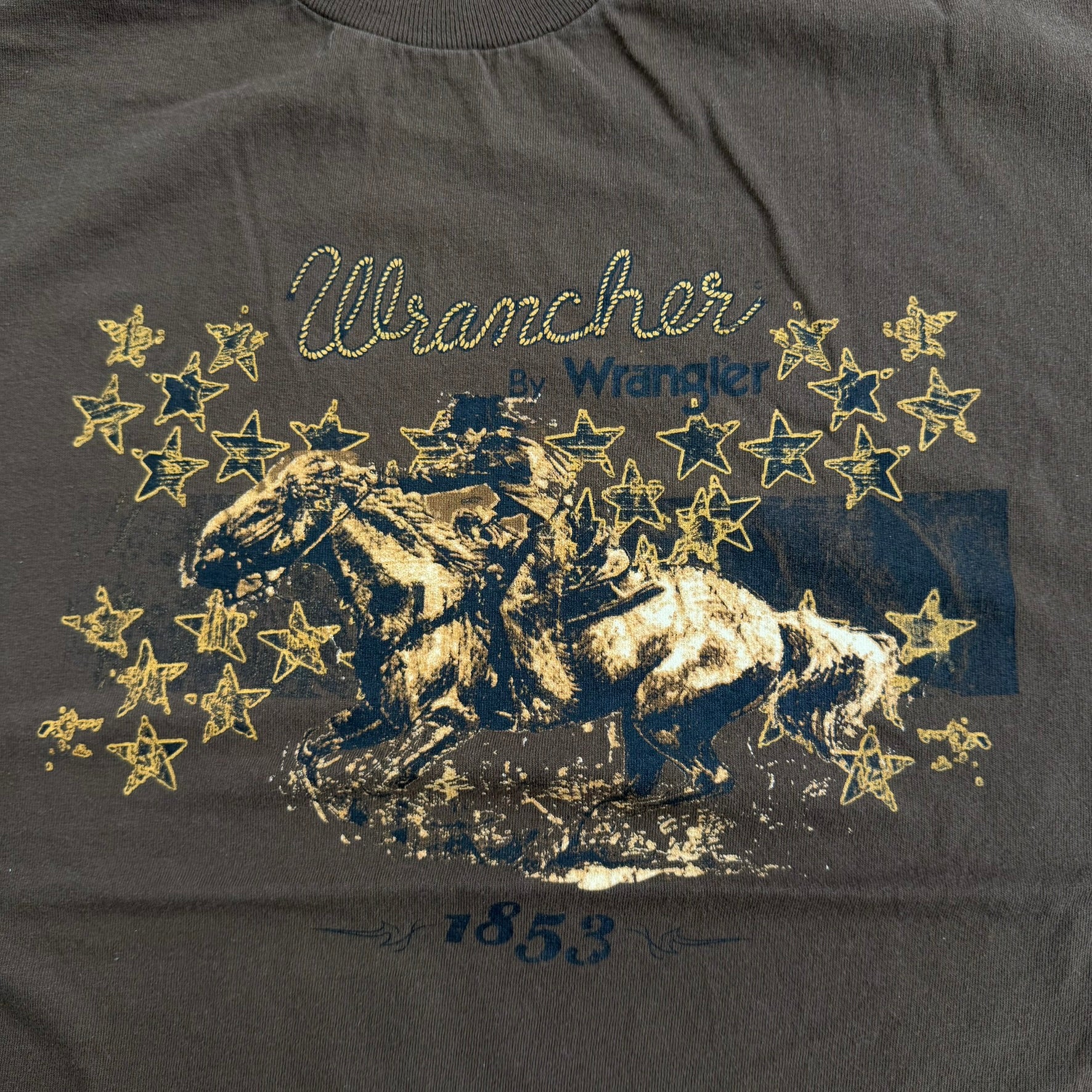 J- Vintage Wrancher By Wrangler Cowboy Graphic Tee - L