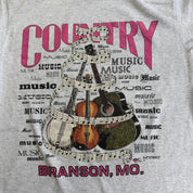 J- Vintage '93 Country Music Branson Missouri Graphic Made In USA Single Stitch Tee - M