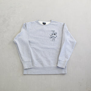 F- Vintage Stussy Simple Logo Embroidered Crewneck
