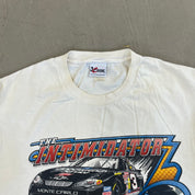 F-  Vintage Nascar Dale Earnhardt The Intimidator Cut Off Sleeve Tee