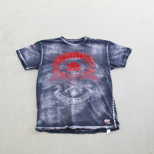 F- Vintage Affliction American Customs Graphic Stone Wash Tee