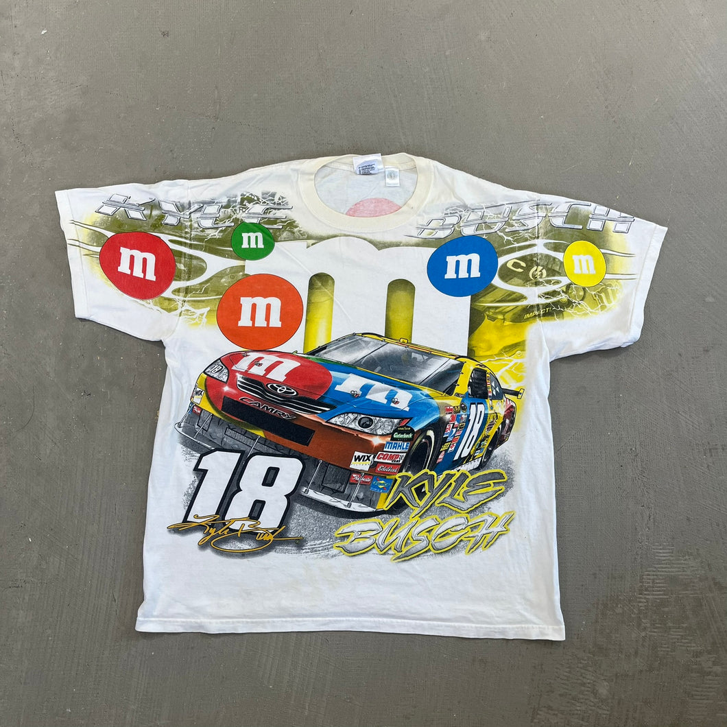 F- '08 Nascar Chase Authentic Kyle Busch M&M Car Jumbo Print Tee