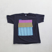 Load image into Gallery viewer, F- Stussy Text &amp; Colored Lines Graphic Tee
