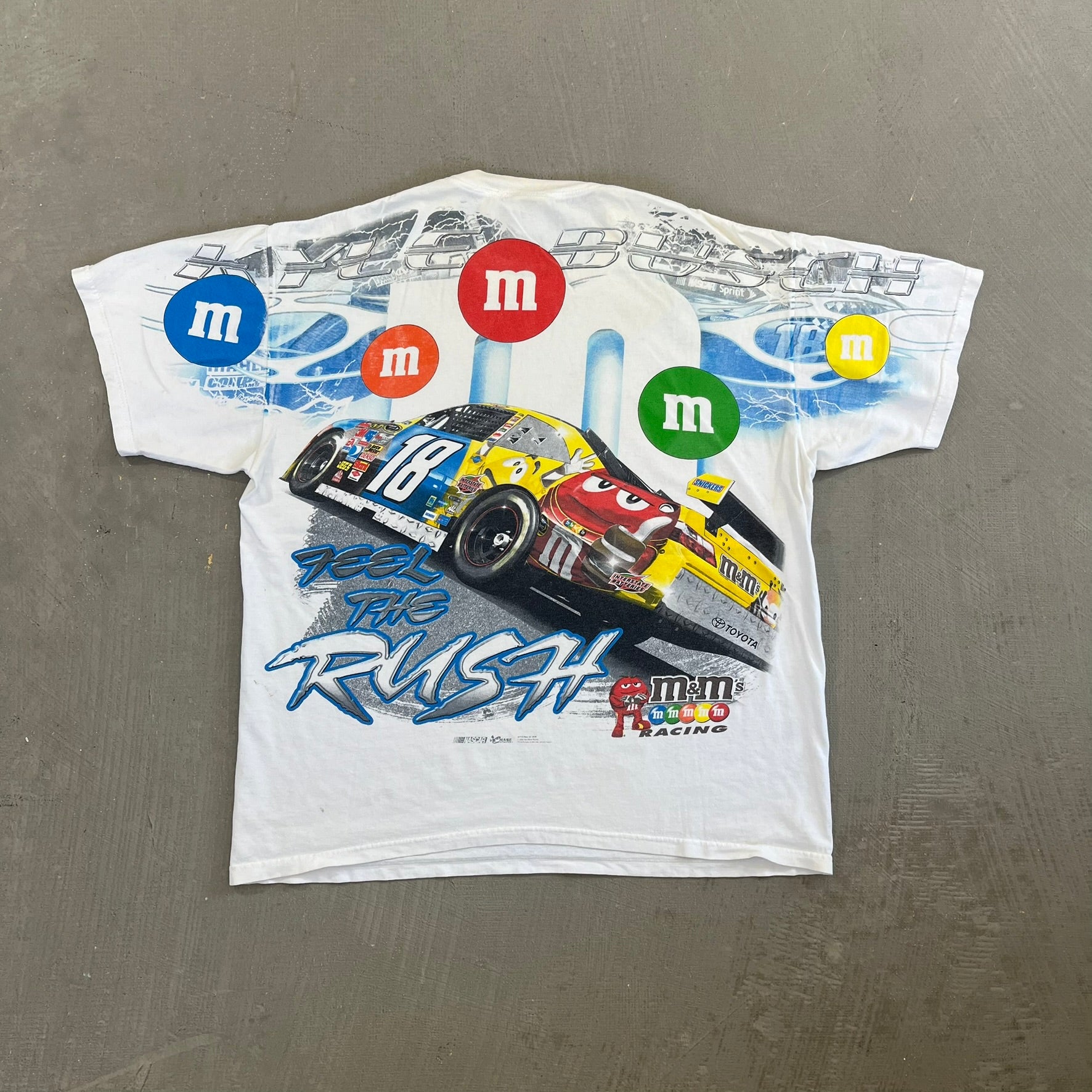 F- '08 Nascar Chase Authentic Kyle Busch M&M Car Jumbo Print Tee