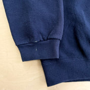 J- Vintage 90s Nike Embroidered Swoosh Made In USA Navy Crewneck - XL