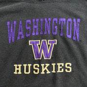 J- Vintage University Of Washington Huskies Embroidered Text Hoodie - XL