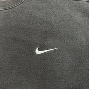J- Vintage Nike Embroidered Swoosh Black Crewneck - XL