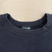 J- Vintage Nike Embroidered Swoosh Black Crewneck - XL