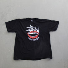 Load image into Gallery viewer, F- Stussy Positive Vibrations &amp; Smile Graphic Tee
